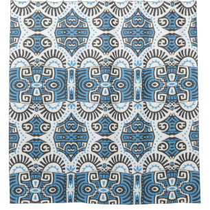 Abstract Ethnic vintage Seamless Pattern. Trendy b Shower Curtain