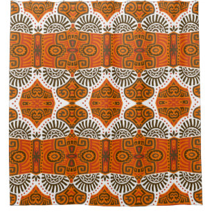 Abstract Ethnic vintage Seamless Pattern. Trendy b Shower Curtain