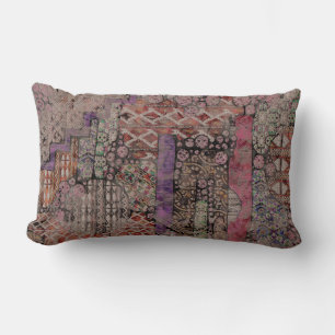 Abstract Ethno Pattern - Folklore Art 1 Lumbar Cushion