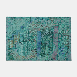 Abstract Ethno Pattern - Folklore Art 2 Doormat
