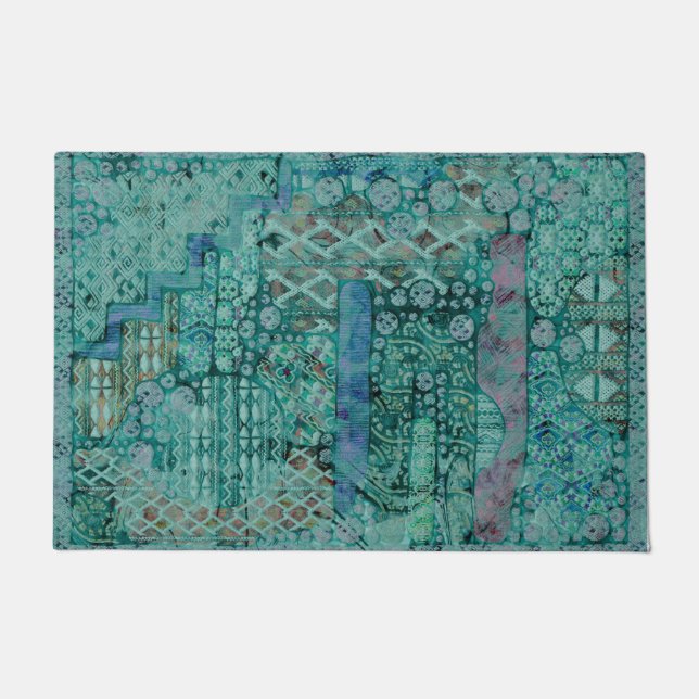 Abstract Ethno Pattern - Folklore Art 2 Doormat (Front)