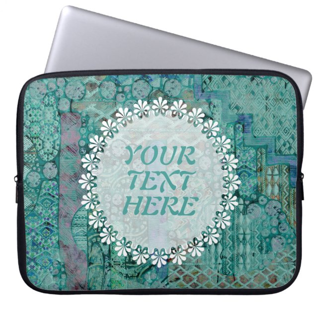 Abstract Ethno Pattern - Folklore Art 2 Laptop Sleeve (Front)