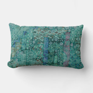 Abstract Ethno Pattern - Folklore Art 2 Lumbar Cushion