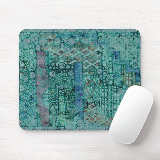 Abstract Ethno Pattern - Folklore Art 2 Mouse Pad (With Mouse)