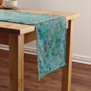 Abstract Ethno Pattern - Folklore Art 2 Short Table Runner