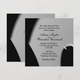 Abstract Evening Wedding Invitation