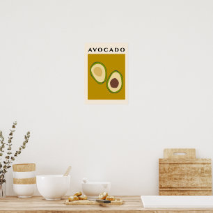 Abstract Exotic Fruit Boho Poster