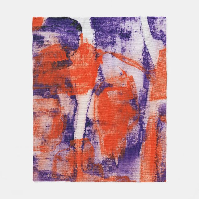 Abstract Expression #12 by Michael Moffa Fleece Blanket (Front)