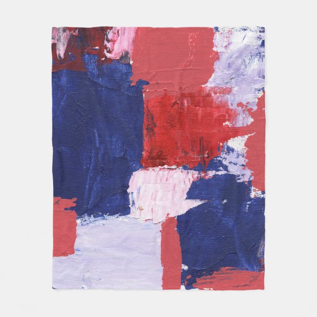 Abstract Expression #1 by Michael Moffa Fleece Blanket (Front)