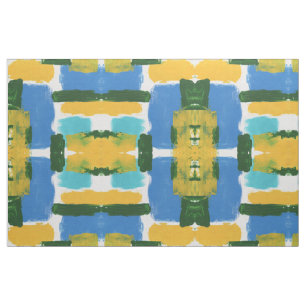 Abstract Expression #3(Large) by Michael Moffa Fabric