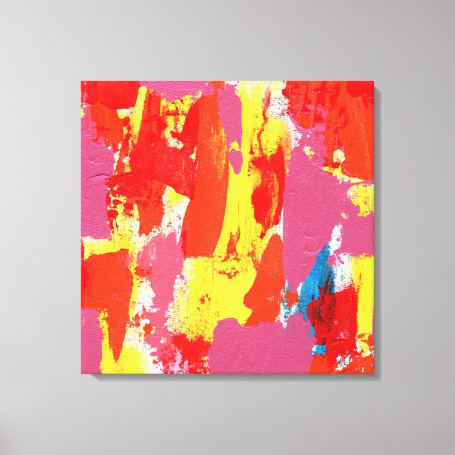 Abstract Expression #7 by Michael Moffa Canvas Print (Front)