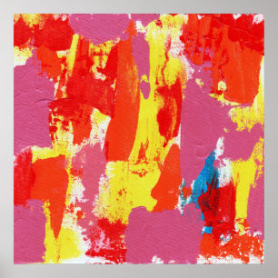 Abstract Expression #7 by Michael Moffa Poster