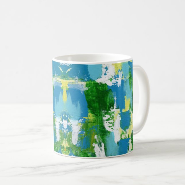 Abstract Expression No. 5 by Michael Moffa Coffee Mug (Front Right)