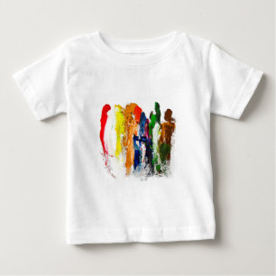 Abstract Expression of Human Figures in Motion Baby T-Shirt