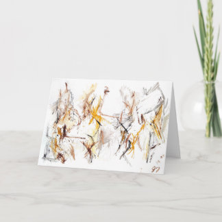 Abstract Expressionism Gentle Encouragement card