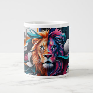 Abstract expressionism images of lion MUG 🍺