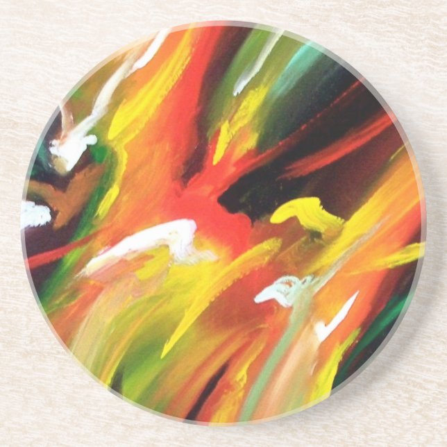 Abstract Expressionism Painting Coaster (Front)
