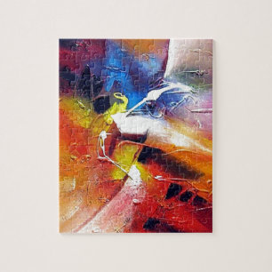 Abstract Expressionism Painting Jigsaw Puzzle