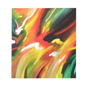 Abstract Expressionism Painting Notepad