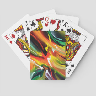 Abstract Expressionism Painting Playing Cards
