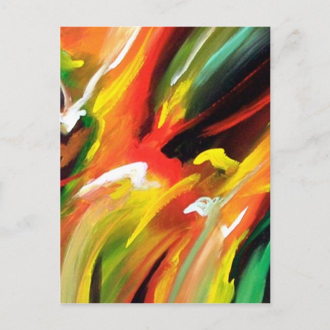 Abstract Expressionism Painting Postcard (Front)