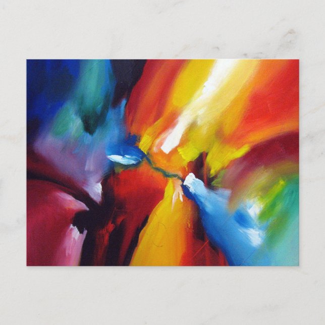 Abstract Expressionism Painting Postcard (Front)