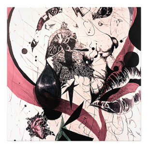 Abstract Expressionism Wall Art: Mixed Media  Photo Print