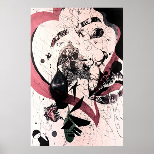 Abstract Expressionism Wall Art: Mixed Media  Poster