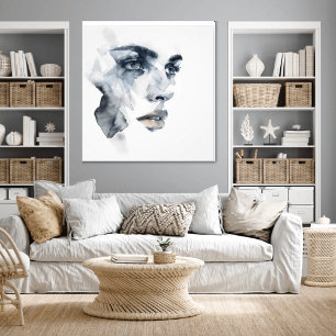 Abstract Expressionism Woman Portrait Photo