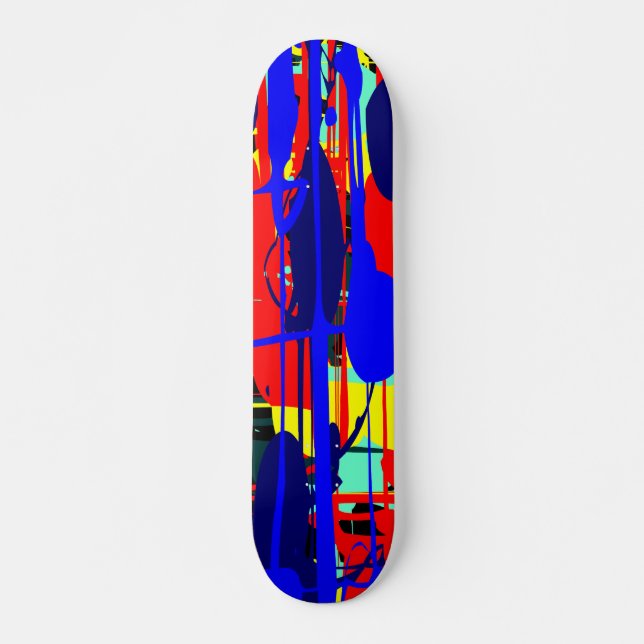 Abstract Expressionist 02 Skateboard (Front)