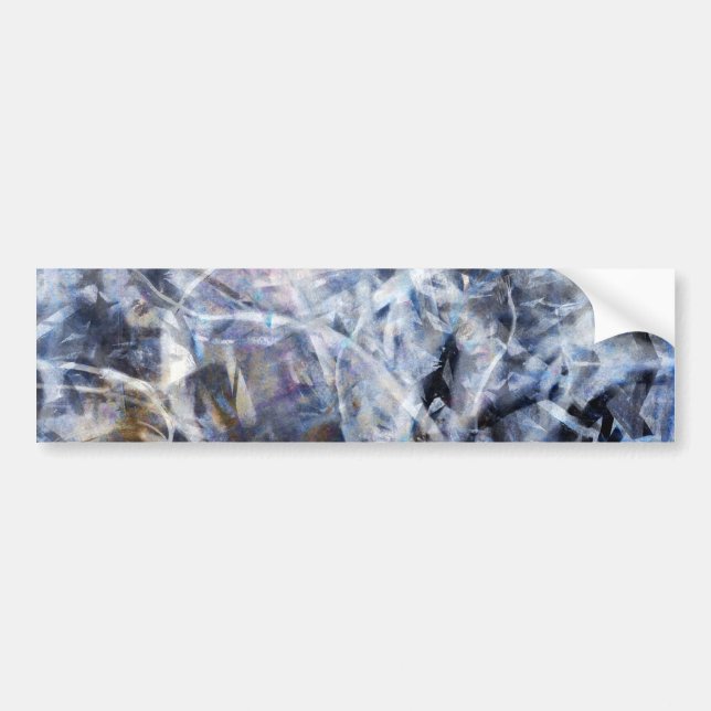 Abstract Expressionist Dance 3 Square Bumper Sticker (Front)