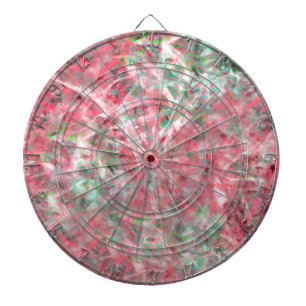 Abstract Expressionist Dance in Pink and Green Dartboard