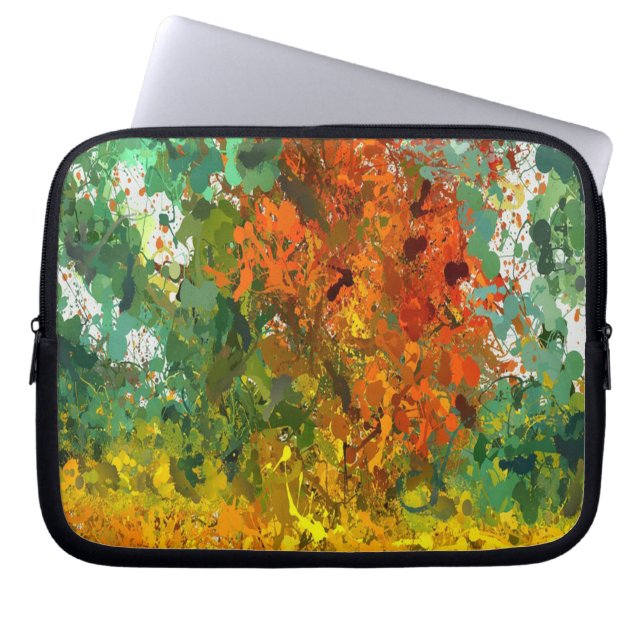 Abstract Expressionist Drip Electronics Bag (Front)