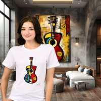 Abstract Expressionist Guitar Art – Modern Music