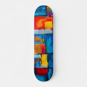 Abstract Expressionist Painting Pattern Skateboard
