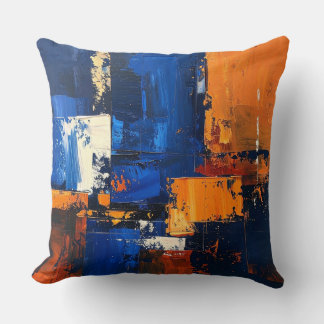Abstract Expressionist Pillow Cover Design