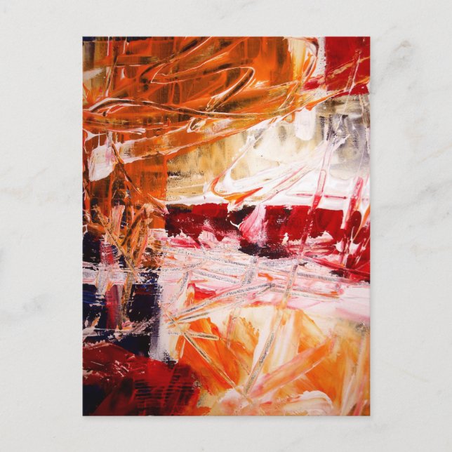 Abstract Expressionist Postcard (Front)