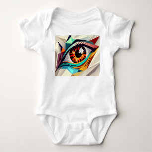 Abstract eye baby bodysuit