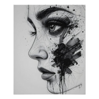 Abstract Eye Close-Up Poster