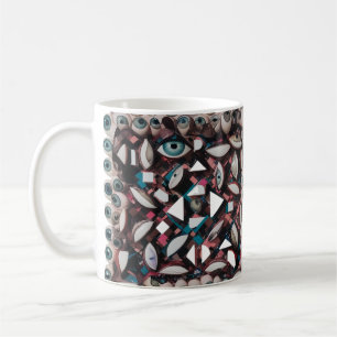 Abstract Eye Geometric Art – Surreal Modern Coffee Mug