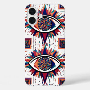 Abstract Eye Geometric Vision – Modern  iPhone 16 Plus Case