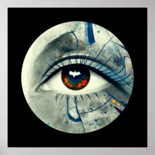 Abstract eye poster