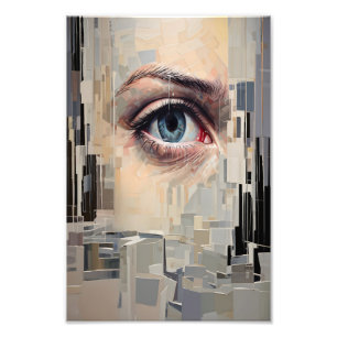 Abstract Eye – Surreal Geometric Vision Art Photo Print