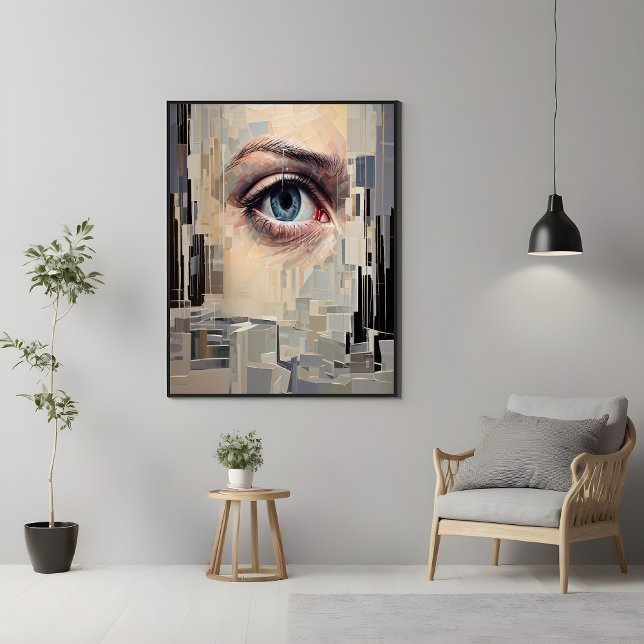 Abstract Eye – Surreal Geometric Vision Art Poster (Creator Uploaded)