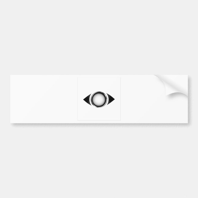 Abstract eye with 3d iris bumper sticker (Front)