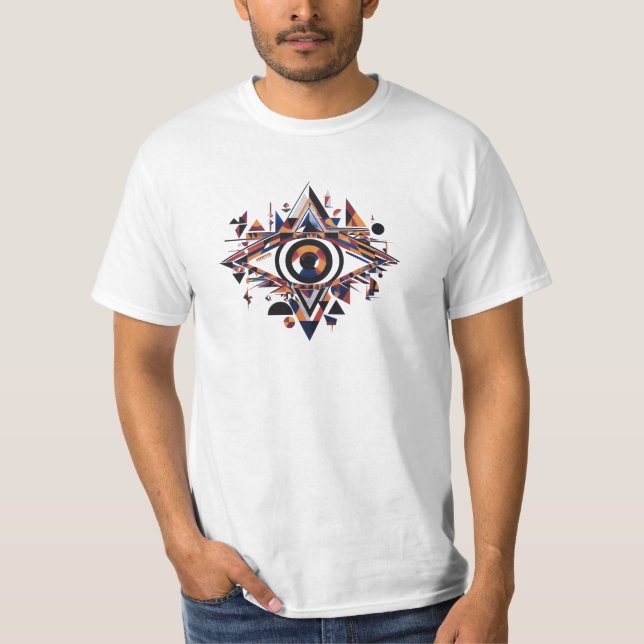 Abstract Eye with Geometric Shapes – Value T-Shirt (Front)