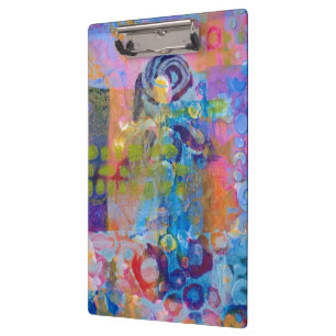Abstract Fabric Print Clipboard