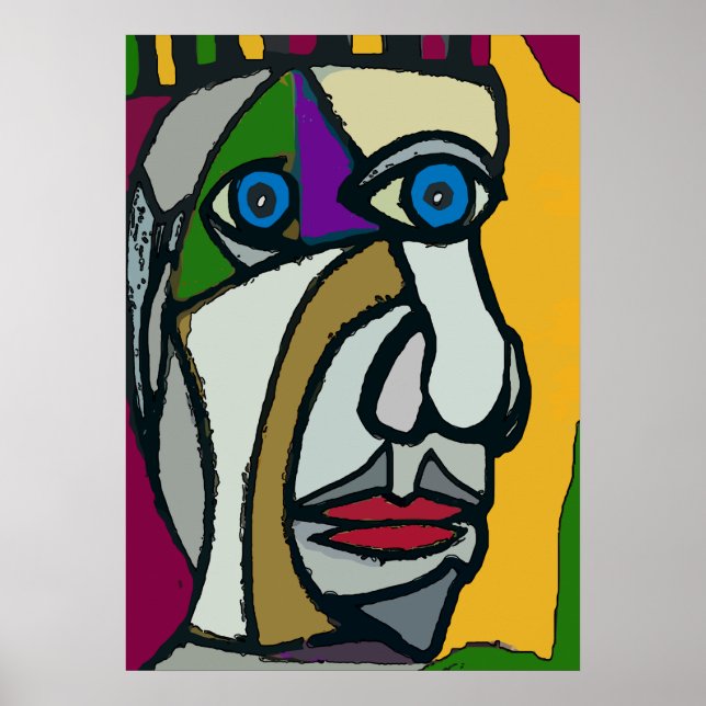 Abstract Face 12 Poster (Front)