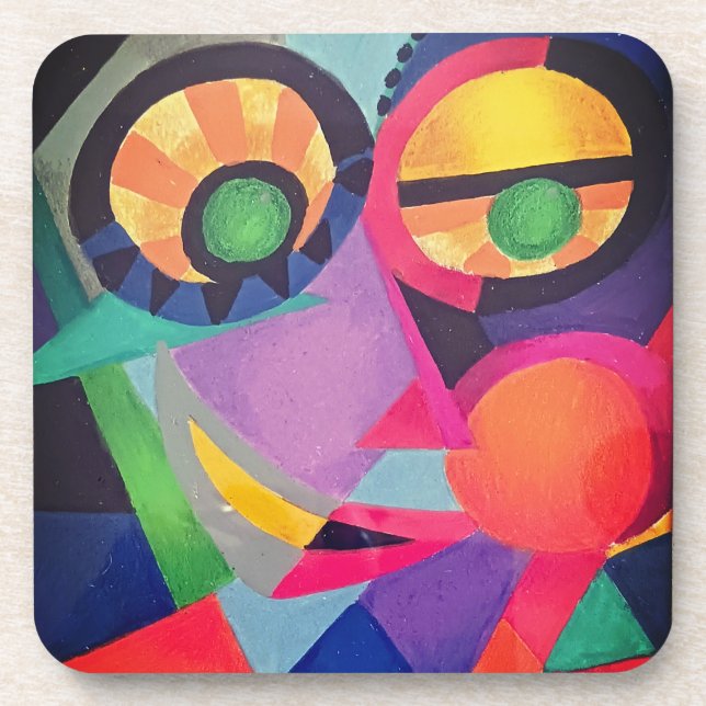 Abstract Face #1 Coaster (Front)