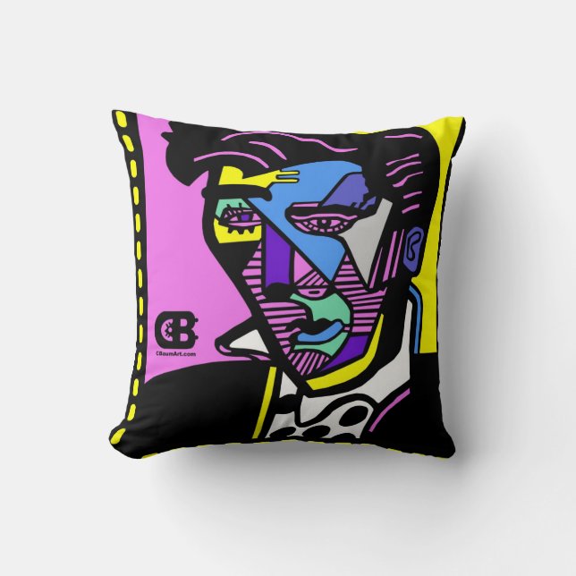 Abstract Face CBaum Products Cushion (Front)